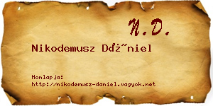 Nikodemusz Dániel névjegykártya
