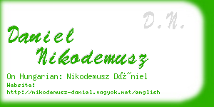 daniel nikodemusz business card